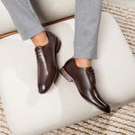 SAPATO SOCIAL WHOLECUT COURO NOBRE CAFÉ