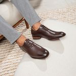 SAPATO SOCIAL WHOLECUT COURO NOBRE CAFÉ