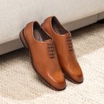 SAPATO SOCIAL WHOLECUT COURO NOBRE WHISKY 