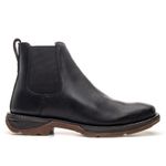 BOTA WORK JUMP BICO QUADRADO COURO HIDROFUGADO PRETO