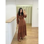 Vestido Manu Marrom