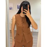 Conjunto colete Caramelo