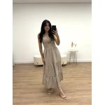 Vestido Iara Listras Marrom 
