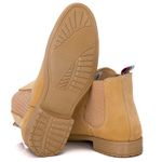 2 Botinas Chelsea Colorado Masculina Couro Nobuck - Areia + Preto