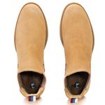 2 Botinas Chelsea Colorado Masculina Couro Nobuck - Areia + Preto