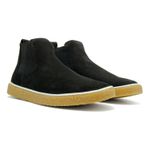 Bota Masculina Couro Camurça Casual Elástico - Preto