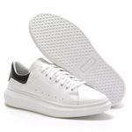 2 Sapatênis Masculino Maqueen Notorian Sola Alta - Branco/Preto + Preto/Branco