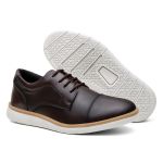 Sapato Oxford Masculino Conforto + Carteira + Cinto - Café