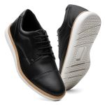 Sapato Oxford Masculino Conforto + Carteira + Cinto - Preto
