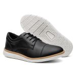 Sapato Oxford Masculino Conforto + Carteira + Cinto - Preto