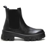 Bota Coturno Feminino com Elástico Ajustável Lateral Solado Robusto