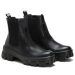 Bota Coturno Feminino com Elástico Ajustável Lateral Solado Robusto