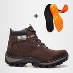 Bota Adventure Eagle Masculina em Couro- Café