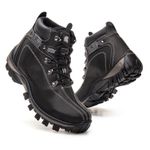 Bota Adventure Eagle Masculina em Couro - Preto
