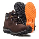 Bota Adventure Eagle Masculina em Couro- Café