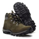Bota Adventure Eagle Masculina em Couro - Verde