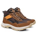 Bota Masculina Adventure Alive em Couro Legítimo Cano Alto - Caramelo