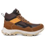 Bota Masculina Adventure Alive em Couro Legítimo Cano Alto - Caramelo