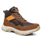 Bota Masculina Adventure Alive em Couro Legítimo Cano Alto - Caramelo