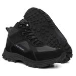 Bota Masculina Adventure Alive em Couro Legítimo Cano Alto - Preto