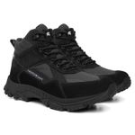 Bota Masculina Adventure Alive em Couro Legítimo Cano Alto - Preto