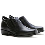 Bota Social Masculina Cano Médio Preto