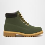 Bota Masculina Arizona Camurcinha Couro Adventure Casual - Oliva