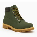 Bota Masculina Arizona Camurcinha Couro Adventure Casual - Oliva