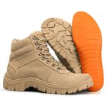 Bota Masculina Adventure Cano Médio em Couro Legítimo - Nude