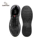 Sapatenis Confort Masculino Air Plus com Elastico Calce Facil - Preto/Preto