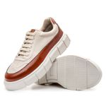 Tênis Sneaker Masculino Solado Alto - Nude/Avelã