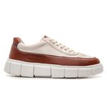 Tênis Sneaker Masculino Solado Alto - Nude/Avelã