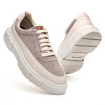 Tênis Sneaker Masculino Solado Alto - Cinza