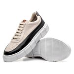 Tênis Sneaker Masculino Solado Alto - Preto/Nude