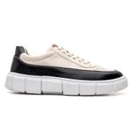 Tênis Sneaker Masculino Solado Alto - Preto/Nude