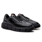 Tênis Sneaker Masculino Solado Alto - Preto/Preto
