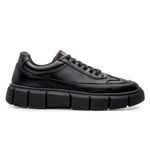 Tênis Sneaker Masculino Solado Alto - Preto/Preto
