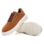 Tênis Sneaker Masculino Solado Alto - Avelã
