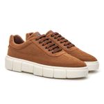 Tênis Sneaker Masculino Solado Alto - Avelã