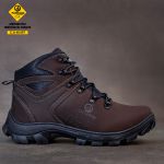 Bota Reagles com C.A. 48.067 Em Couro Legitimo e com Biqueira PVC - Café