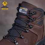 Bota Reagles com C.A. 48.067 Em Couro Legitimo e com Biqueira PVC - Café