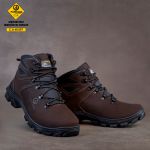 Bota Reagles com C.A. 48.067 Em Couro Legitimo e com Biqueira PVC - Café