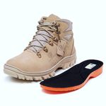 Bota Reagles com C.A. 48.067 Em Couro Legitimo e com Biqueira de PVC Nude