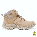Bota Reagles com C.A. 48.067 Em Couro Legitimo e com Biqueira de PVC Nude