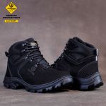 Bota Reagles com C.A. 48.067 Em Couro Legitimo e com Biqueira de PVC Preto