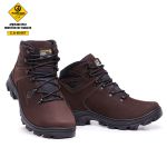 Bota Reagles com C.A. 48.067 Em Couro Legitimo e com Biqueira PVC - Café