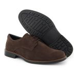 Sapato Oxford Masculino Camurça Premium - Café Nobock