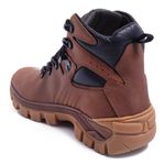 Bota Masculina Couro Legítimo Cano Médio - Terracota/Avermelhado