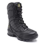 Bota Comander Cano Longo Semi Impermeável em Couro e com Palmilha Gel 