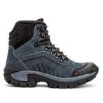Bota Masculina Adventure Canyon em Couro Legítimo Biqueira Reforçada - Azul